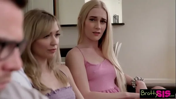 Stepbrother Says If you two girls don't stop fucking around I'm gonna put a dick in you