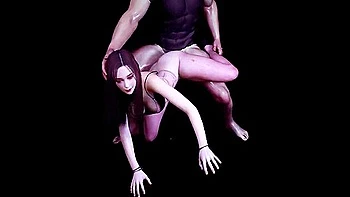 Sexy Asian Girl Victory Standing Fuck