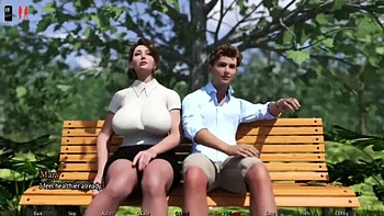 Freche MILF-Lehrerin mit großen Titten wird im Park gefickt 3D