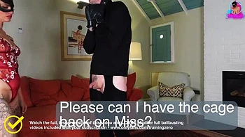 Amateur MILF StepMom Femdom Training Zero Slave with Ballbusting CBT Punishment & Discipline