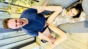 Brunette Teen Fucked Hard in College Anal