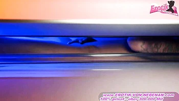 Blonde German Babe Sucks Cock in Doggy & Missionary