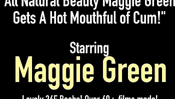 Randy Maggie Green Fucks Her Huge Tits With Hitachi