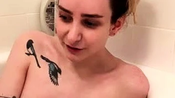 Aoife Bee Flashing Tits in Bathtub