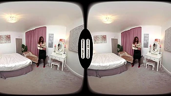 Фрея Х секретарша в латексе и чулках с апскирт