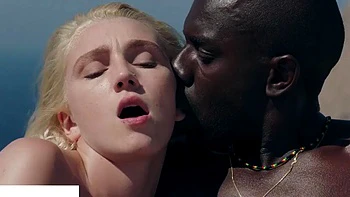 Interracial Babes Blowjob, Doggy and Cowgirl Fuck