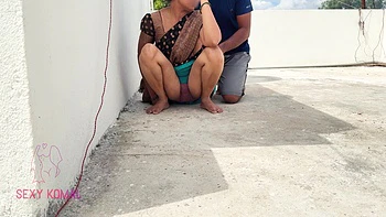 Komal Calls Her Friend Out on the Terrace for Hot Milf Fun