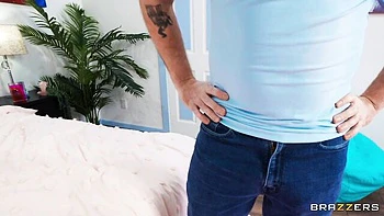 Redhead MILF Abigail Morris takes big cock doggy style