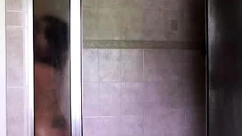 Big-Bottom BBW Milf Shows Off in Shower Solo
