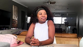 18yo Black Model Gets Pussy Fucked Hardcore