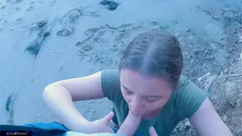 Stepson cheats with stepmom on the beach