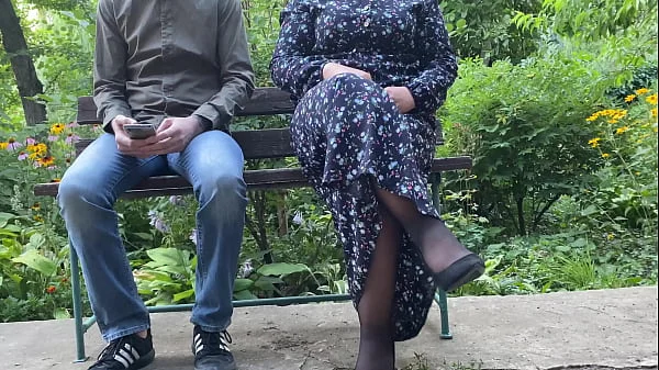 Gorgeous ass pissing in a public park rear view