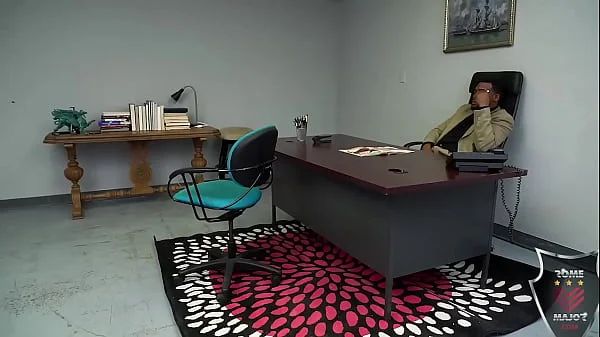 Big Bull Rome Major Creampies his New Busty Assistant Riley Nixon!