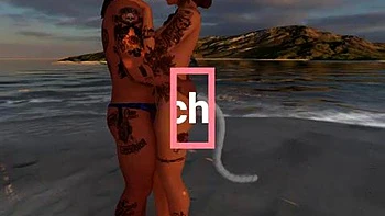 Beach Blowjob & Cowgirl Fun with Big Tits