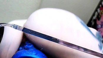 Sexy Solo Girl Masturbates with Toys Wide Open