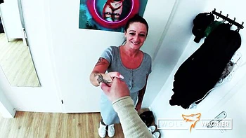 Adrienne & Graceful Milf Kiss Fuck POV