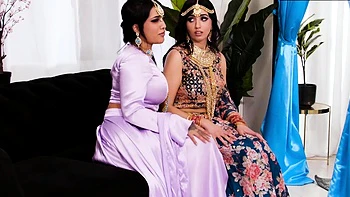 Hot Indian Brunettes Fingering, Licking, Threesome Orgasms