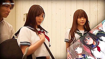 Entraînement avec deux jeunes japonaises 18+ en trio