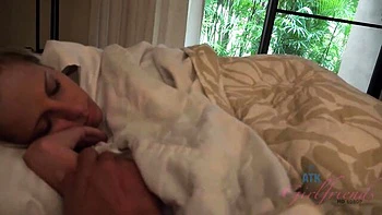 Tight pussy Makenna Blue's wet fingering tease