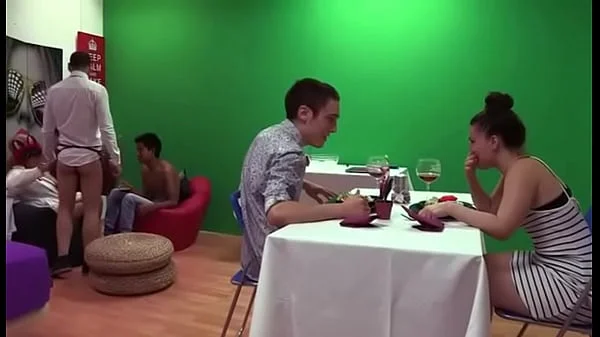 This guy can't believe his luck when Cloe's sucks his cock