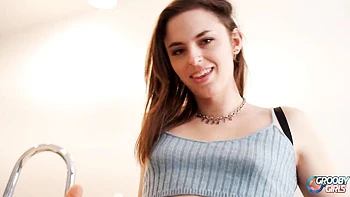 Grooby Shemale Solo Anal Masturbation with Dildo