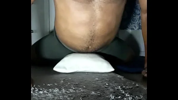 Muscular Male Humping Pillow Desperate To Fuck
