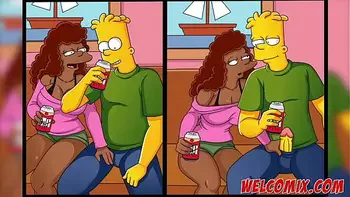 Taking the cop's cock - The Simptoons