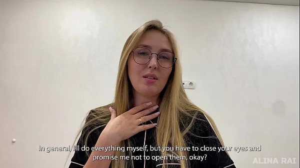 Stepmother: Please close your eyes, I have to help you. Stepson: - Ok