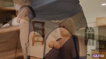 Blonde Granny’s Big Tits and Ass Get Fucked in Car