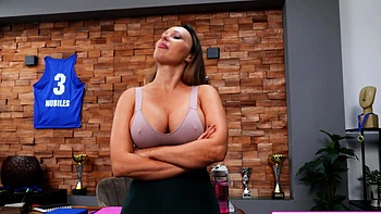 Big-Titted MILF Coach Karina Fucks Her Star Player