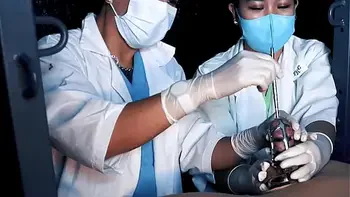 DominaFire Sadistic Nurse Sounding Chastity Slave