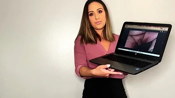 Upskirt British babe mocks small cocks