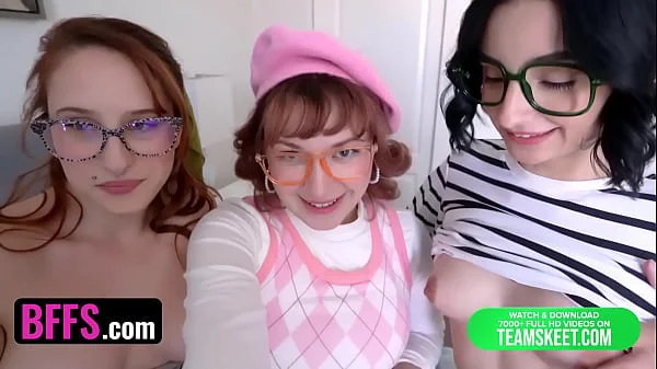 BFFS - Nerdy Chicks Ava Sinclaire, Alice Marie & Stevie Moon Get Fucked After Internet Hookup
