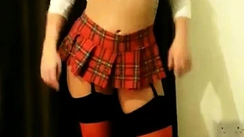 Amateur blonde fucking in stockings on video