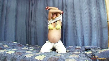 Erotic Female Domination - pregnant fetish clip