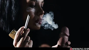 Matchless Victoria Brown and Steve Q - smoking cigarette movie - Smoking Hawt