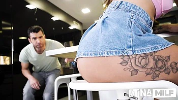 FMM hardcore fuck with a brunette girlfriend Katty Soarez